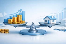 Masada dizüstü bilgisayar, hesap makinesi ve not defteri ile bütçe planlaması yapan bir kişinin elleri.